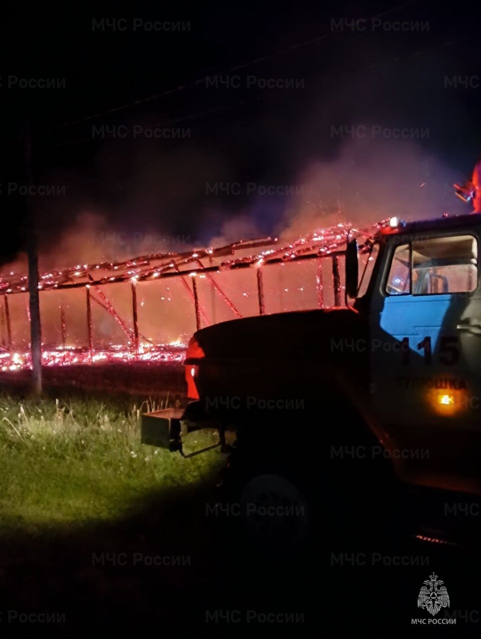 Пожар в Тулунском районе